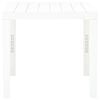 vidaXL Table de jardin Blanc 78x78x72 cm Plastique