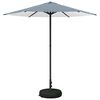 vidaXL Parasol de jardin avec base 230 x 230 cm Polyester