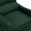 vidaXL Fauteuil de massage Vert fonc&eacute; Tissu