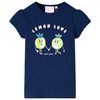 T-shirt pour enfants bleu marine 140