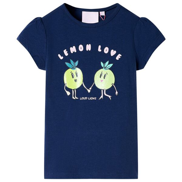 T-shirt pour enfants bleu marine 140