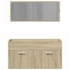 vidaXL Ensemble de meubles de salle de bain 2 pcs ch&ecirc;ne sonoma