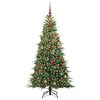 vidaXL Sapin de No&euml;l Artificiel &agrave; Branches Articul&eacute;es Vert 180 cm