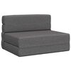 vidaXL Canap&eacute;-lit pliable Gris clair 100 x 80 x 60 cm Tissu