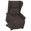 vidaXL Fauteuil Marron fonc&eacute; Tissu