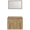 vidaXL Ensemble de meubles salle de bain 2 pcs bois d'ing&eacute;nierie