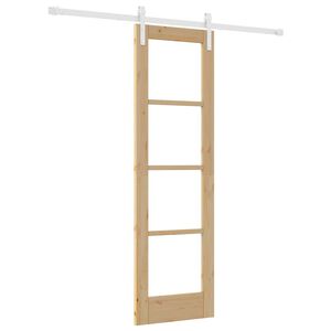vidaXL Porte coulissante ORKDAL Naturel 61 x 198,5 cm