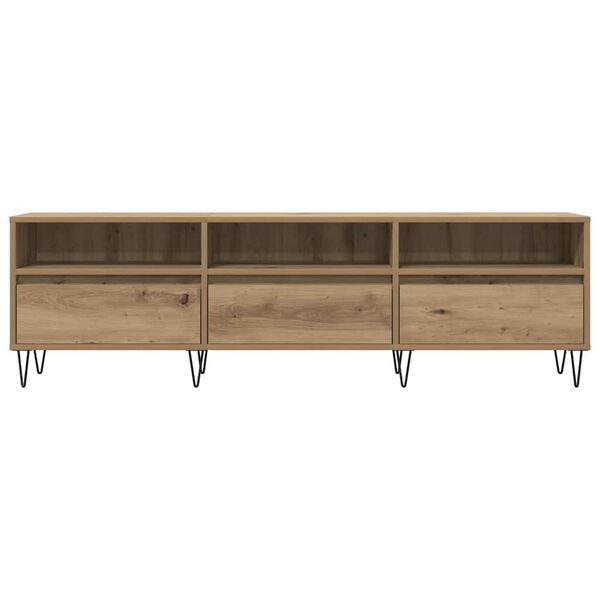 vidaXL Meuble TV chêne artisanal 150x30x44,5 cm bois d'ingénierie