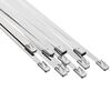 vidaXL Attache de c&acirc;ble 12 pc 4,6 x 450 mm Argent&eacute;