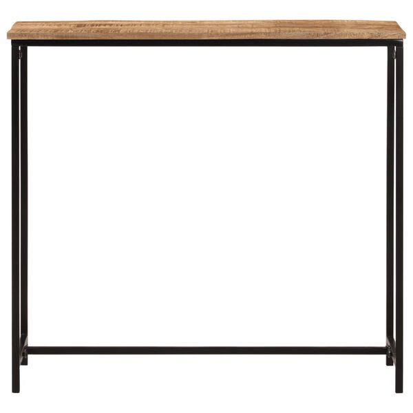 vidaXL Table console 80x30x74 cm bois massif de manguier et fer