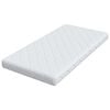 vidaXL Matelas Blanc 80 x 160 cm Tissu jacquard