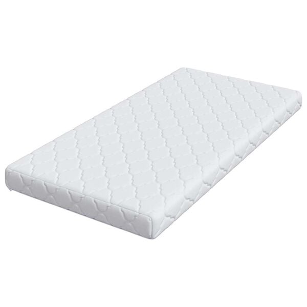 vidaXL Matelas Blanc 80 x 160 cm Tissu jacquard