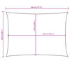 vidaXL Voile de parasol tissu oxford rectangulaire 2,5x4,5 m rouge