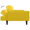 vidaXL Canap&eacute;-lit 2 places jaune velours