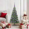 vidaXL Sapin de No&euml;l avec 150 LED avec support Vert 120 cm PVC