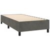 vidaXL Sommier &agrave; lattes de lit matelas LED Gris fonc&eacute; 90x190cm Velours