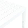 vidaXL Table de jardin Blanc 78x78x72 cm Plastique