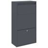 vidaXL Bo&icirc;te de d&eacute;p&ocirc;t de colis Anthracite 44 x 22 x 82 cm Acier