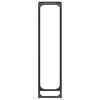 vidaXL Portant de bois chauffage noir 25x25x100 cm