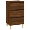 vidaXL Table de chevet ch&ecirc;ne marron 40x35x70 cm bois d'ing&eacute;nierie