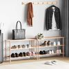 vidaXL Range-chaussures &agrave; 3 &eacute;tag&egrave;res 2 pcs Bois de sapin solide