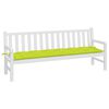 vidaXL Coussin de banc de jardin vert brillant 200x50x7cm tissu oxford