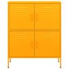 vidaXL Armoire de rangement Jaune moutarde 80x35x101,5 cm Acier