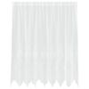 vidaXL Rideau en Dentelle Floral Blanc 140 x 200 cm Polyester