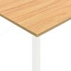 vidaXL Bureau d'ordinateur Blanc/ch&ecirc;ne clair 105x55x72 cm MDF et m&eacute;tal