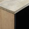 vidaXL Buffet Blanc 80 x 33 x 75 cm bois de manguier massif