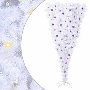 vidaXL Sapin de No&euml;l artificiel avec 300 LED Blanc 240 cm PVC et Acier