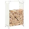 vidaXL Portant de bois chauffage blanc 60x28x90 cm