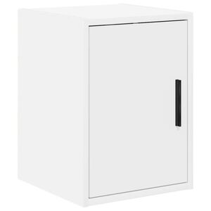 vidaXL Armoire murale de garage blanc bois d'ing&eacute;nierie