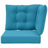 vidaXL Coussin de canap&eacute; d'ext&eacute;rieur 3 pcs Bleu royal Polyester