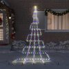 vidaXL Arbre de No&euml;l LED avec piquets au sol Multicolore 511 cm M&eacute;tal