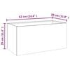 vidaXL Jardini&egrave;re 62x30x29 cm acier corten