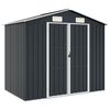 vidaXL Abri de jardin Anthracite 205x129x183 cm Acier galvanis&eacute;