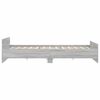 vidaXL Cadre de lit sans matelas sonoma gris 200x200 cm