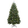 vidaXL Sapin de No&euml;l artificiel avec 300 LED Vert 270 cm PVC et m&eacute;tal