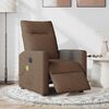 vidaXL Fauteuil inclinable de massage &eacute;lectrique marron tissu