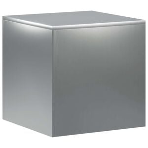 vidaXL Support de Plante Argent&eacute; 40 x 40 x 40 cm Acier