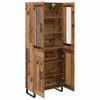 vidaXL Haut Armoire 2 pcs Bois Ancien Bois d'ing&eacute;nierie