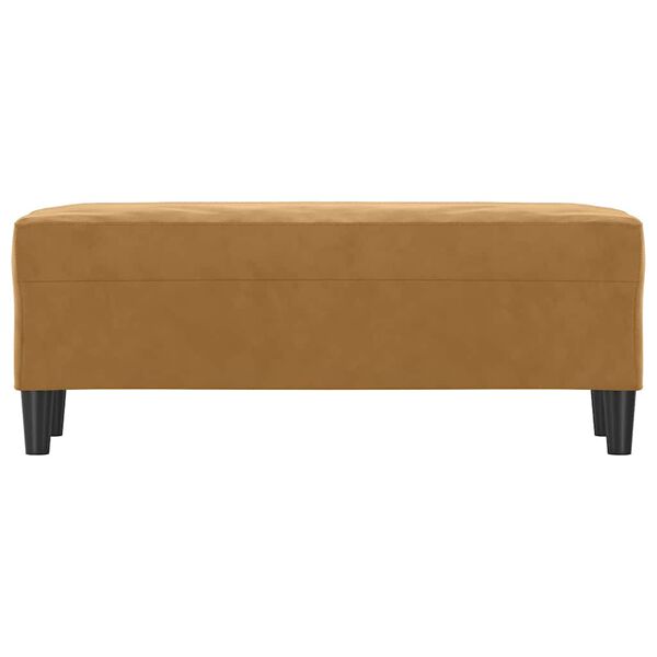 vidaXL Banc Marron 100x35x41 cm Velours