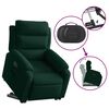 vidaXL Fauteuil inclinable &eacute;lectrique vert fonc&eacute; velours