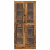 vidaXL Buffet haut vieux bois 82,5x30,5x185 cm bois d'ing&eacute;nierie