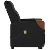 vidaXL Fauteuil de massage inclinable Noir Tissu