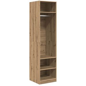 vidaXL Armoire Ch&ecirc;ne artisanal 50 x 50 x 200 cm Bois d'ing&eacute;nierie