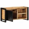 vidaXL Meuble TV 80x30x40 cm bois massif de manguier brut