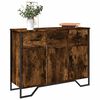 vidaXL Buffet ch&ecirc;ne fum&eacute; 97x32,5x74,5 cm bois d'ing&eacute;nierie