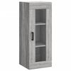 vidaXL Buffet haut Sonoma gris 34,5x34x180 cm Bois d'ing&eacute;nierie